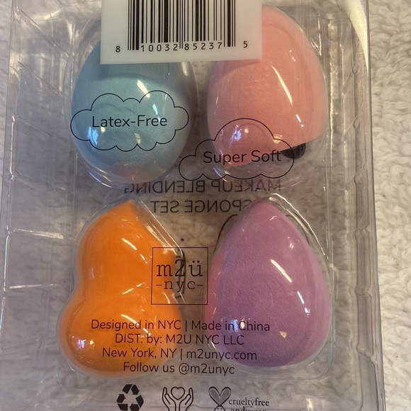 M2U NYC Makeup Blending Sponge Set New, Unused - Picture 3 of 4